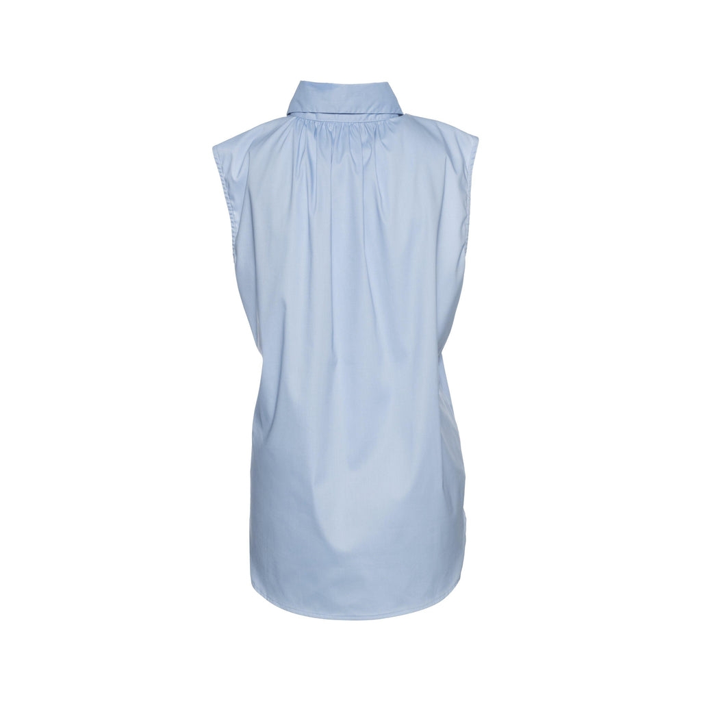 Geneva Sleeveless Popover in brrr° Oxford - Marceille