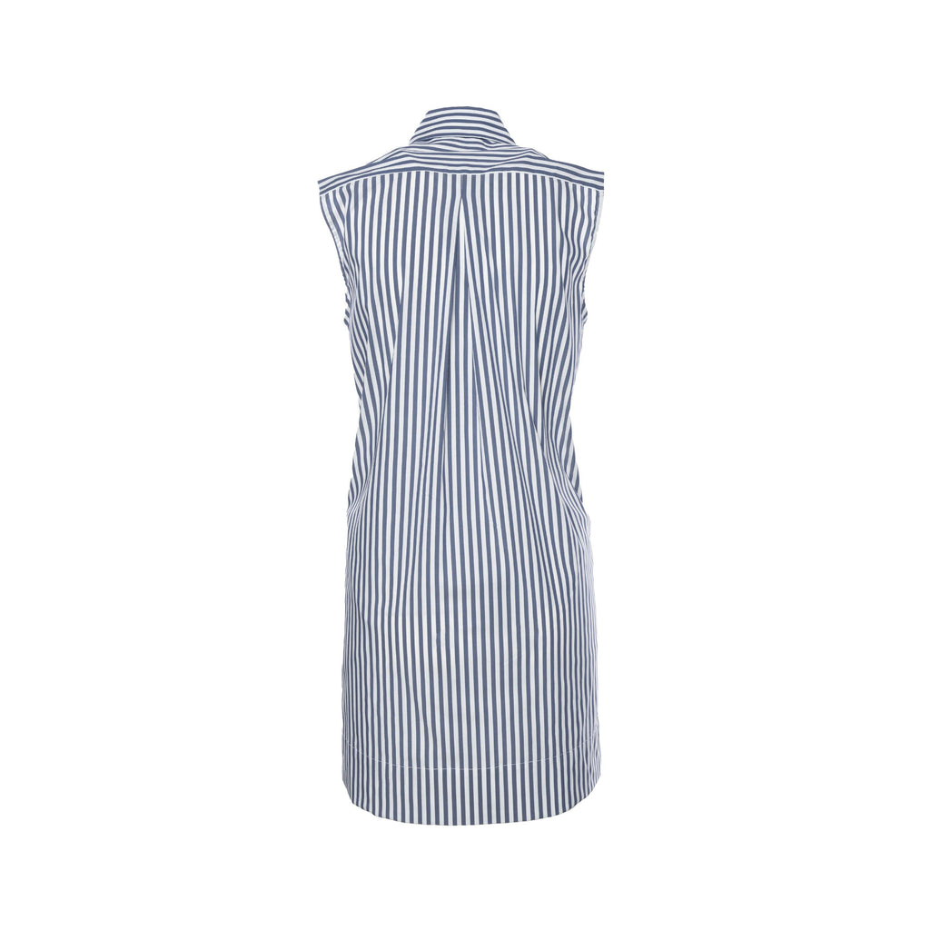 Gustavia Sleeveless Shirt Dress in Performance Poplin - Marceille