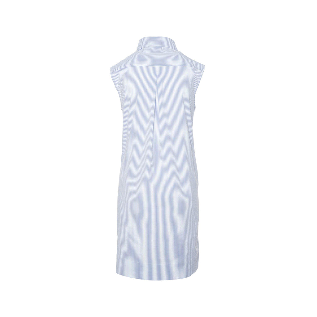 Gustavia Sleeveless Shirt Dress in Performance Stretch - Marceille